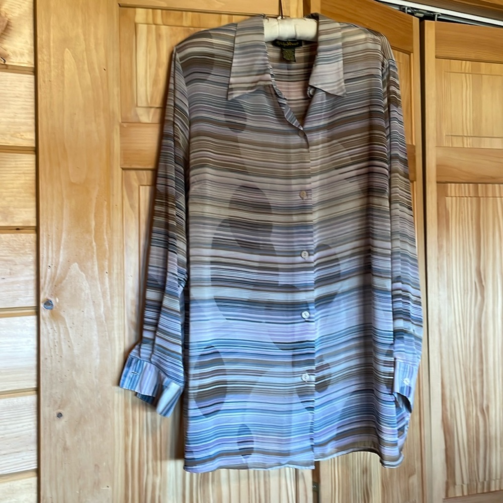 Abstract print blouse